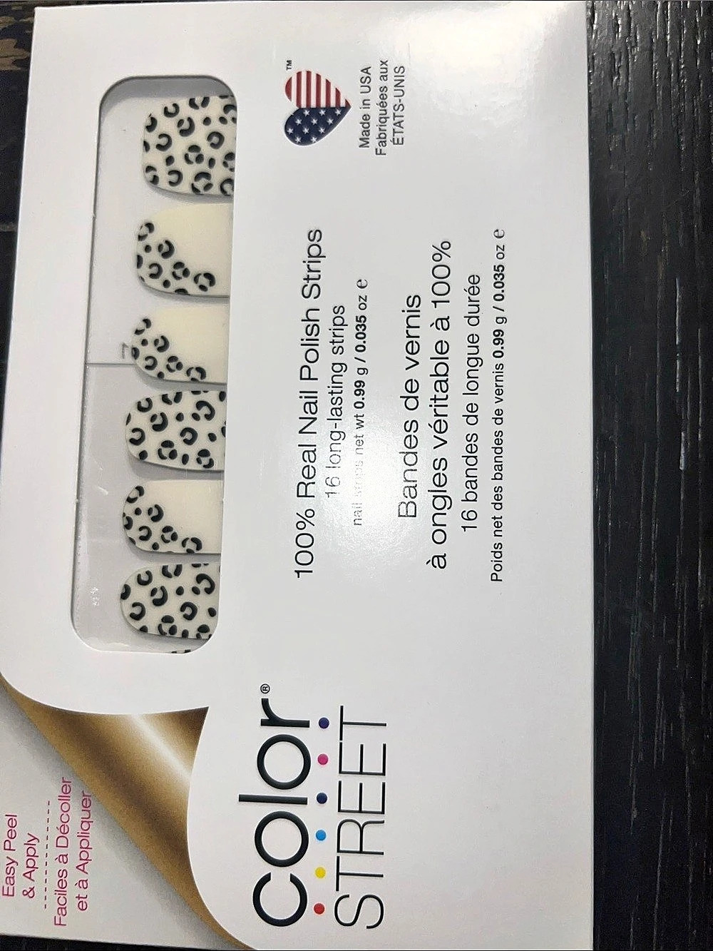 Color Street Spot On Leopard Print Nail Strips NWT